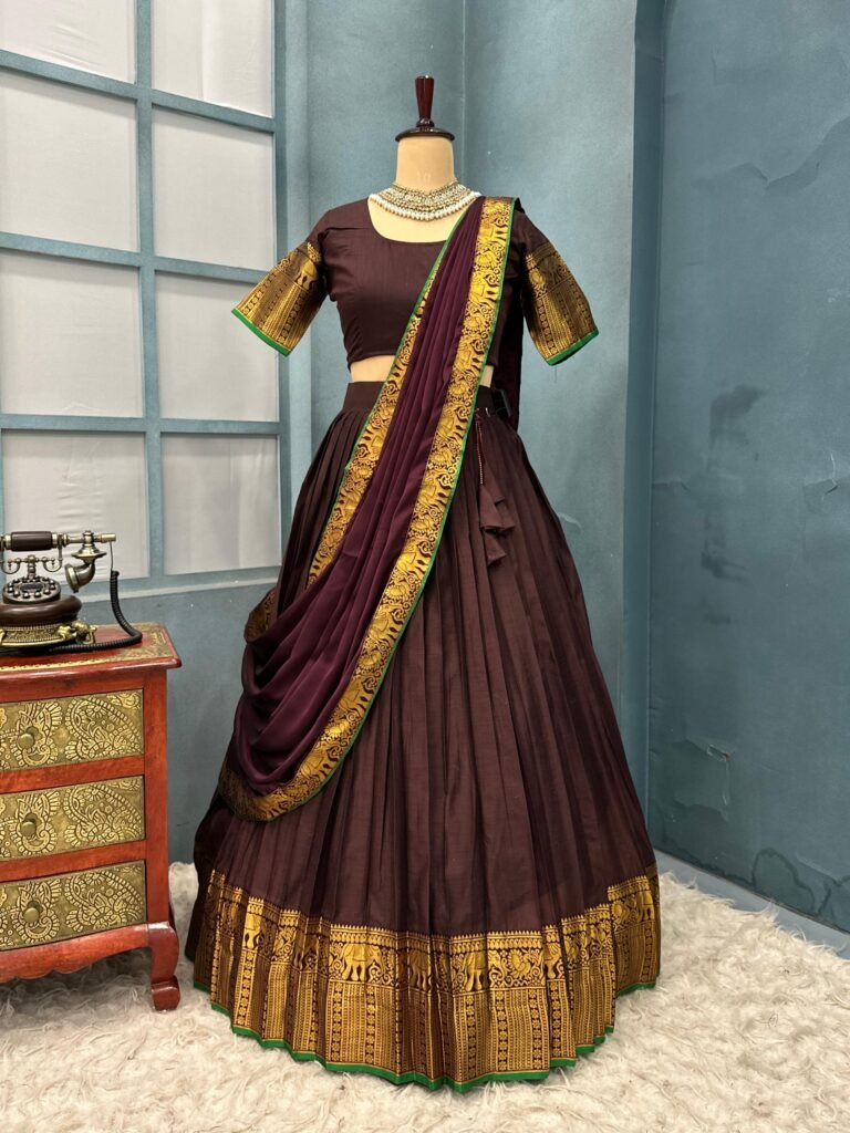 Premium Cotton Half Sarees