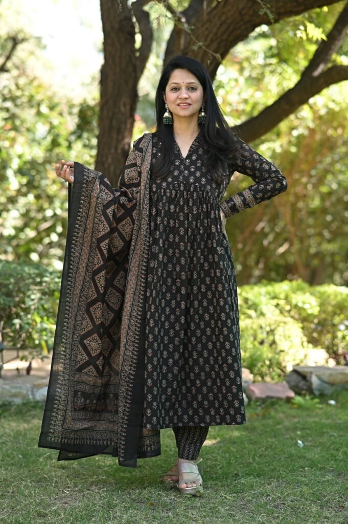 Black Premium Cotton Salwars suits