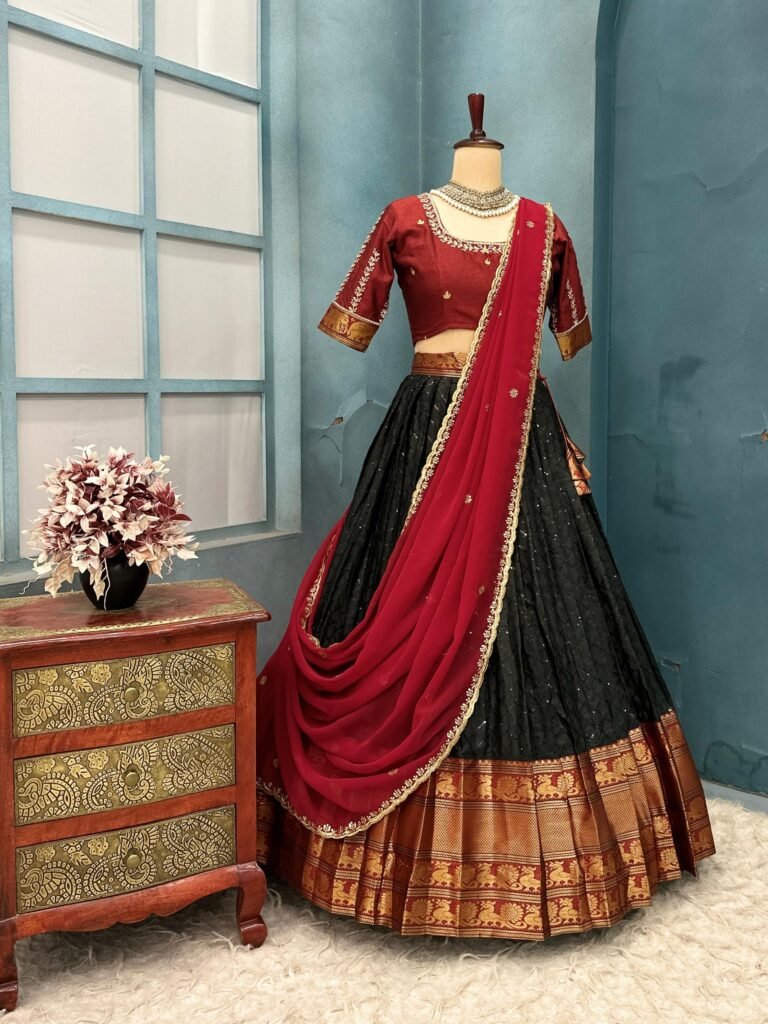 Retro Style Half Sarees