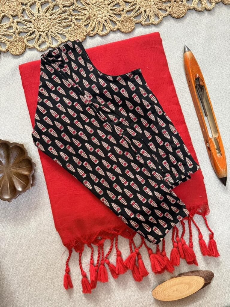 Khadi Sarees with Stretchable Blouses